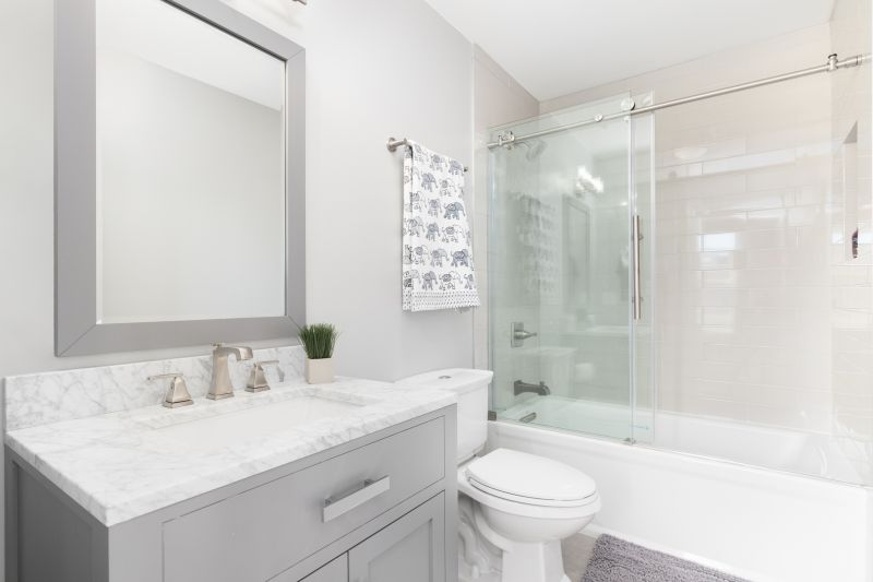 Small Bathroom Shower with Glass Doors